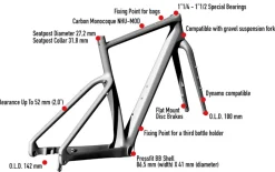 Gravelbikes Bikepacking < Wilier ADAR - Carbon grave bike - 2026 - tone dark goy