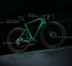 Race Gravelbikes < Wilier RAVE SLR ID2 - Rival AXS - Carbon Gravel Bike - 2026 - pixel green matt