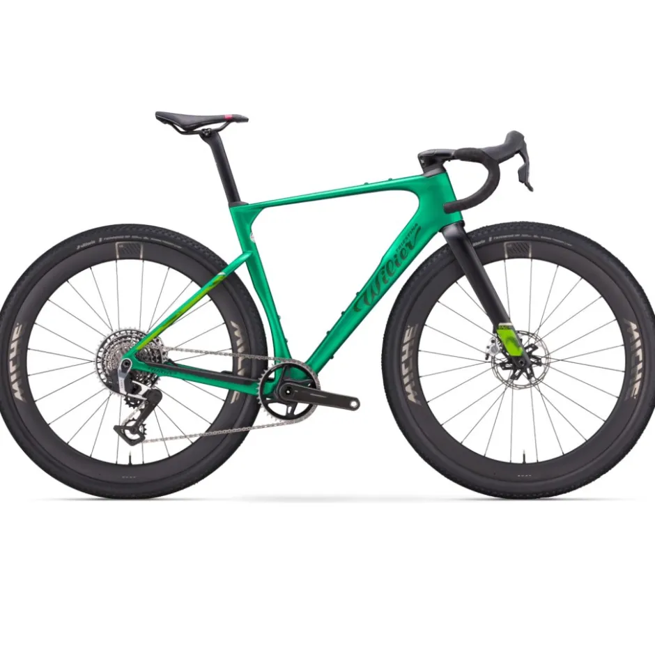 Race Gravelbikes < Wilier RAVE SLR ID2 - Rival AXS - Carbon Gravel Bike - 2026 - pixel green matt