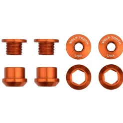 Wolf Tooth Aluminum Chainring Bolts - 6mm - 1-speed (4 pieces)