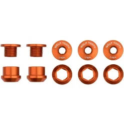 Wolf Tooth Aluminum Chainring Bolts - 6mm - 1-speed (5 pieces)