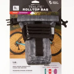 Zadeltassen|Frametassen < Wolf Tooth B-RAD TekLite Roll-Top Bag with Strap - 1L