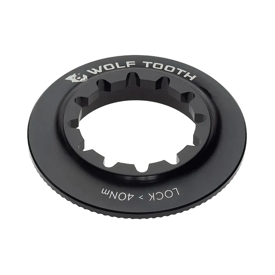 Remmen Reserveonderdelen < Wolf Tooth Centerlock Borgring - Interne Spline - zwart