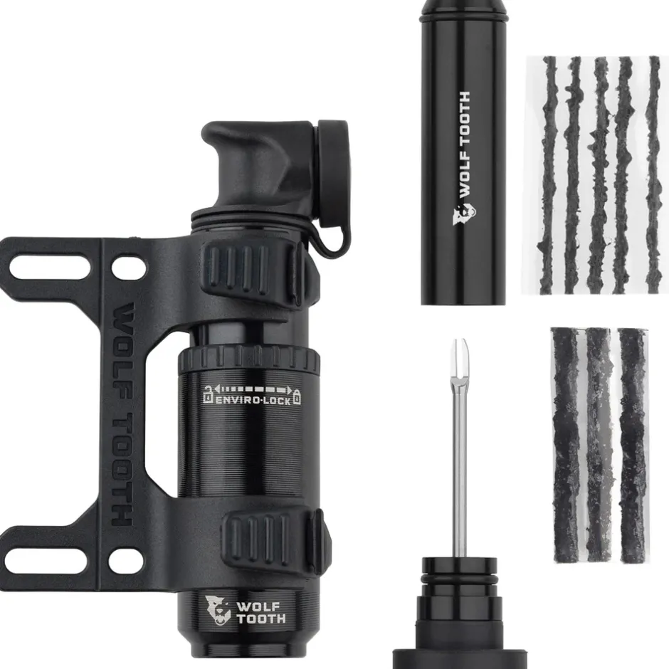 Mini Pompen < Wolf Tooth EnCase Luchtpomp - 30 cc | incl. gereedschap voor bandenreparatie