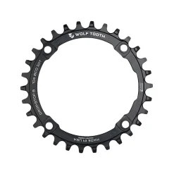 Kettingbladen < Wolf Tooth Kettingblad | 104 BCD | 4-Arm | Drop Stop B - zwart