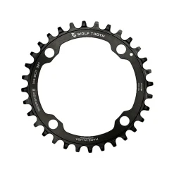 Kettingbladen < Wolf Tooth Kettingblad | 104 BCD | 4-Arm | Drop Stop B - zwart