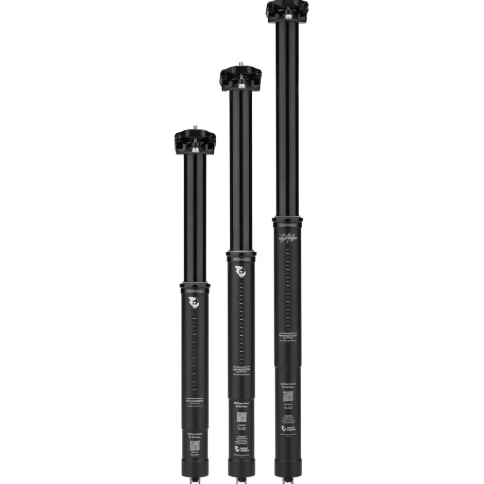 Dropper Posts < Wolf Tooth Resolve Rev2 Vario-Zadelpen - 34.9mm - zwart