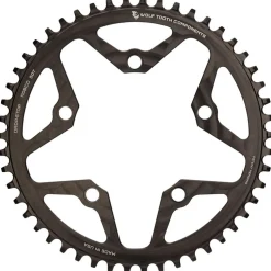 Wolf Tooth Single Road/Cyclocross Flattop Chainring 110mm - Drop Stop - black