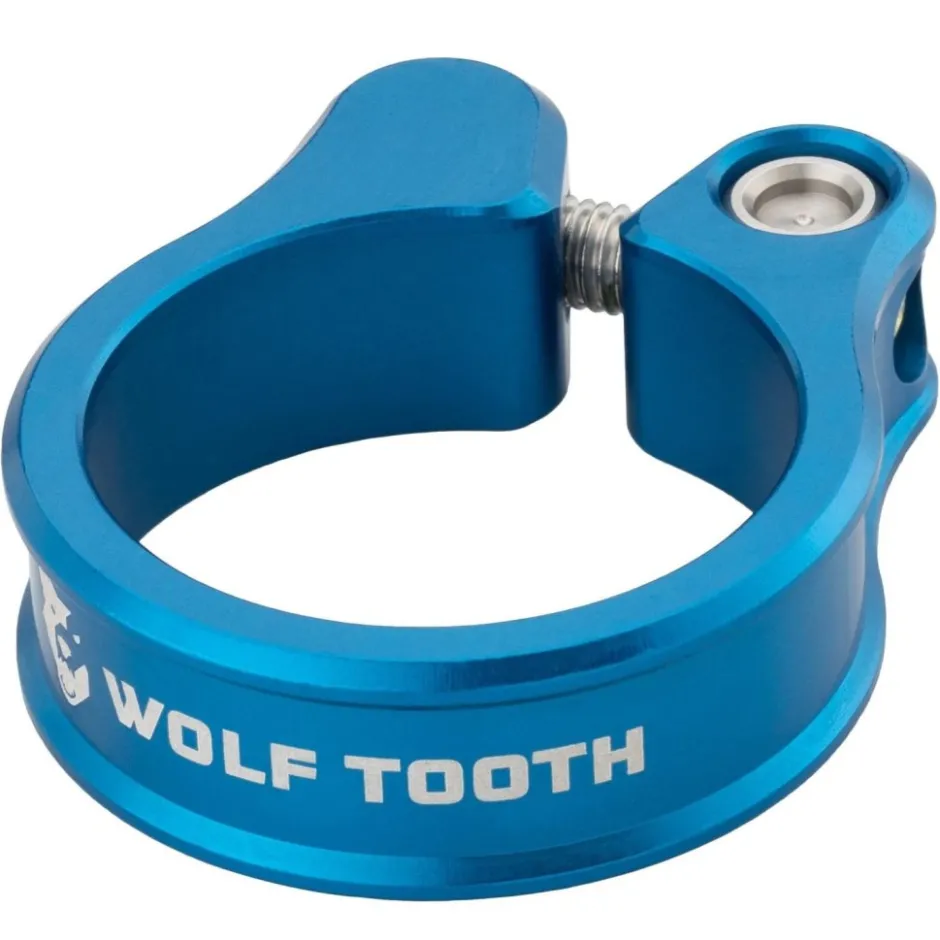 Zadelpenklemmen < Wolf Tooth Zadelklem - 34.9mm - blauw