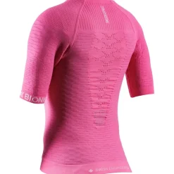 X-Bionic Effektor Hardloopshirt Dames - neo pink/x white