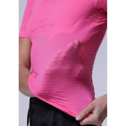 X-Bionic Effektor Hardloopshirt Dames - neo pink/x white
