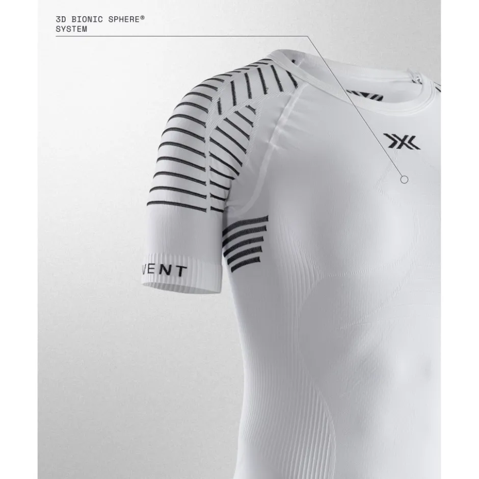 Baselayers|Ondergoed < X-Bionic Invent 4.0 T Round Neck Onderhed Dae - opa back/arctic white