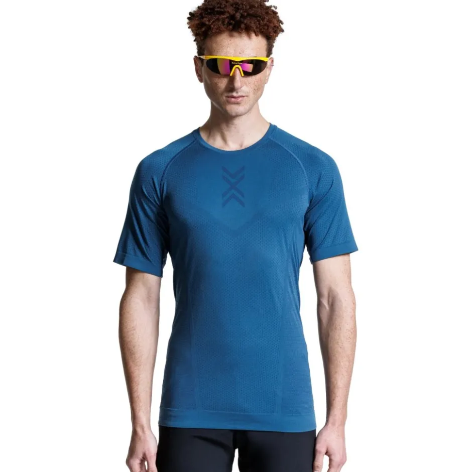 T-Shirts En Tops < X-Bionic Xceed Run Hardloopshirt Heren - slate blue/arine