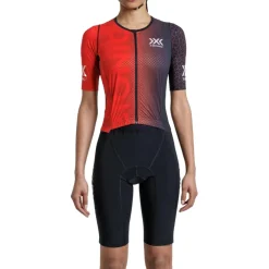 X-Bionic Dragonfly 5G Trisuit Dames - rood/zwart