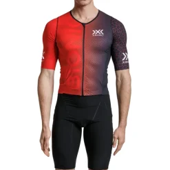 X-Bionic Dragonfly 5G Trisuit Heren - rood/zwart