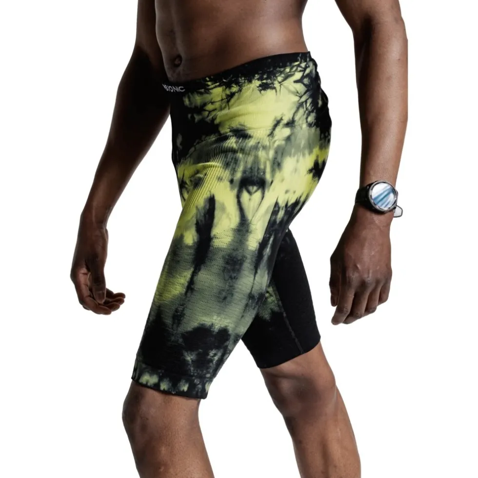 X-Bionic Effektor Hardloopleggings voor heren - tie dye electric energy