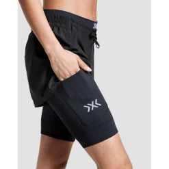 X-Bionic Effektor 2-In-1 Shorts Dames - black/X black