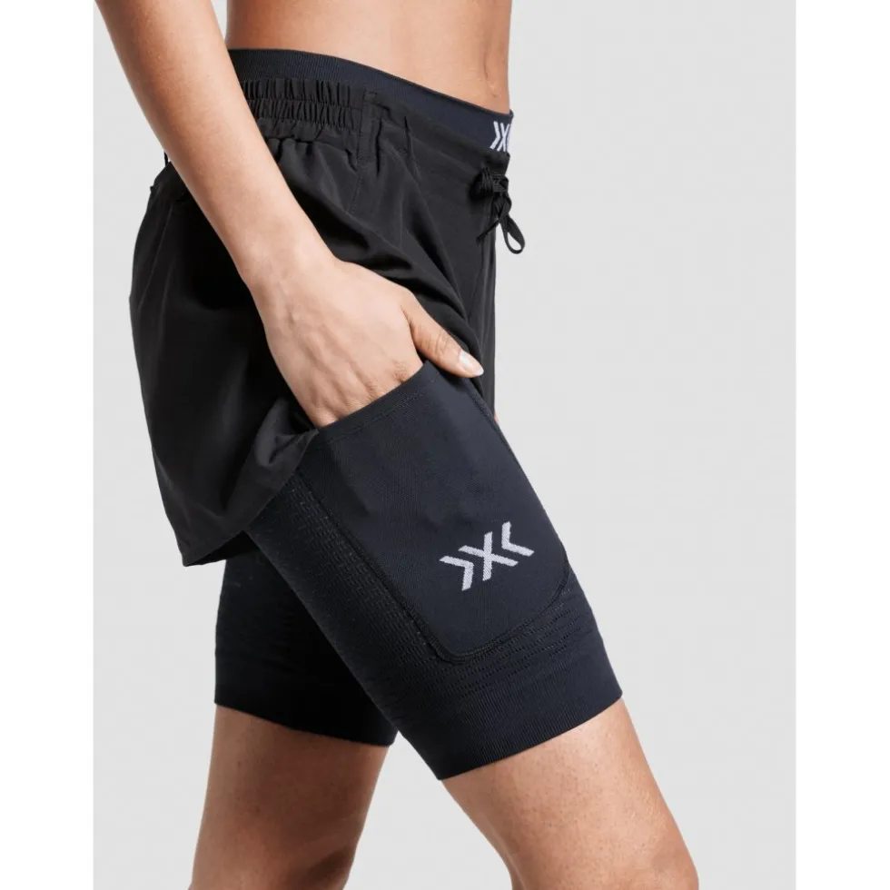 X-Bionic Effektor 2-In-1 Shorts Dames - black/X black
