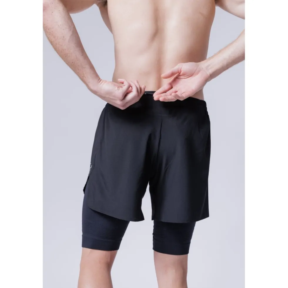 X-Bionic Effektor 2-In-1 Shorts Heren - x black/x black