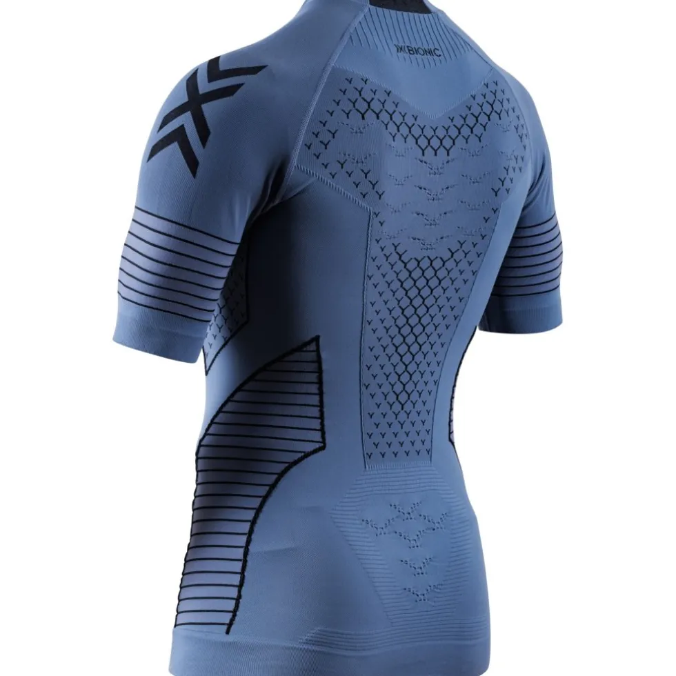 X-Bionic Twyce Race Shirt Heren - slate blue/x black