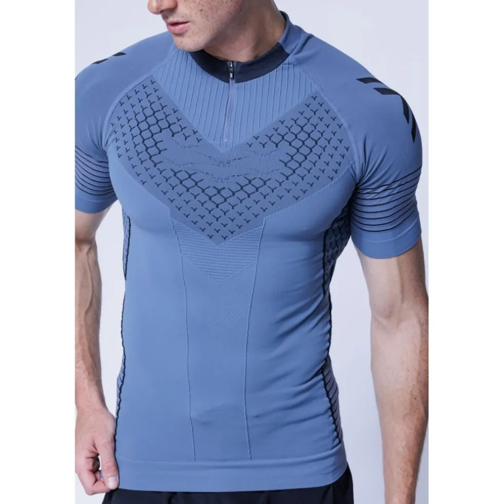 X-Bionic Twyce Race Shirt Heren - slate blue/x black