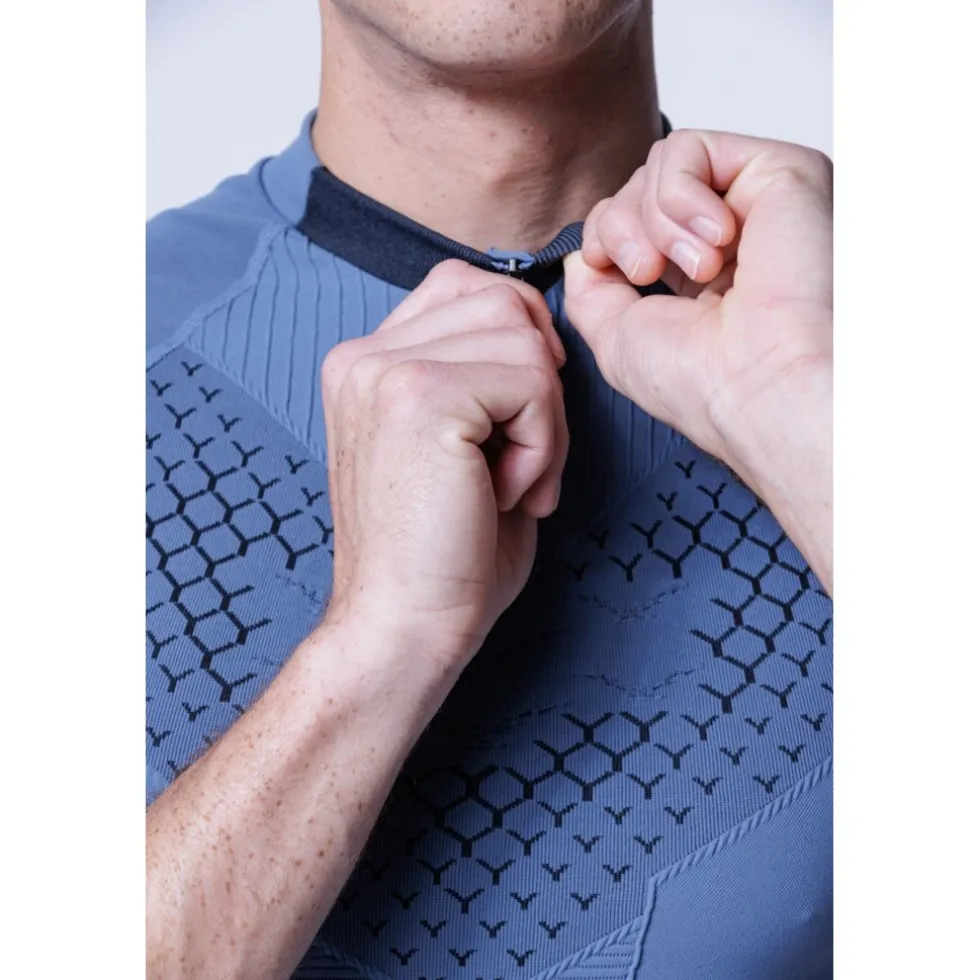 X-Bionic Twyce Race Shirt Heren - slate blue/x black