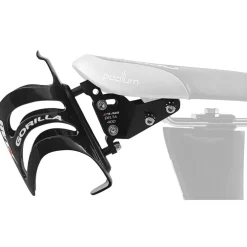 XLAB Delta 400 Adapter + Gorilla Carbon Fleshouder - black