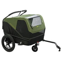 XLC Fietskar voor Honden Dog Medium BS-C12 - moss green/lime/black