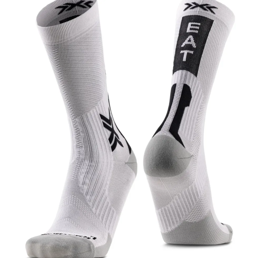 X-Socks Bike Perform Crew Fietssokken - arctic white/opal black
