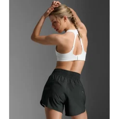 2XU Aero Mesh Dames sport-bh met medium ondersteuning - white/silver reflective