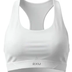 2XU Aero Mesh Dames sport-bh met medium ondersteuning - white/silver reflective