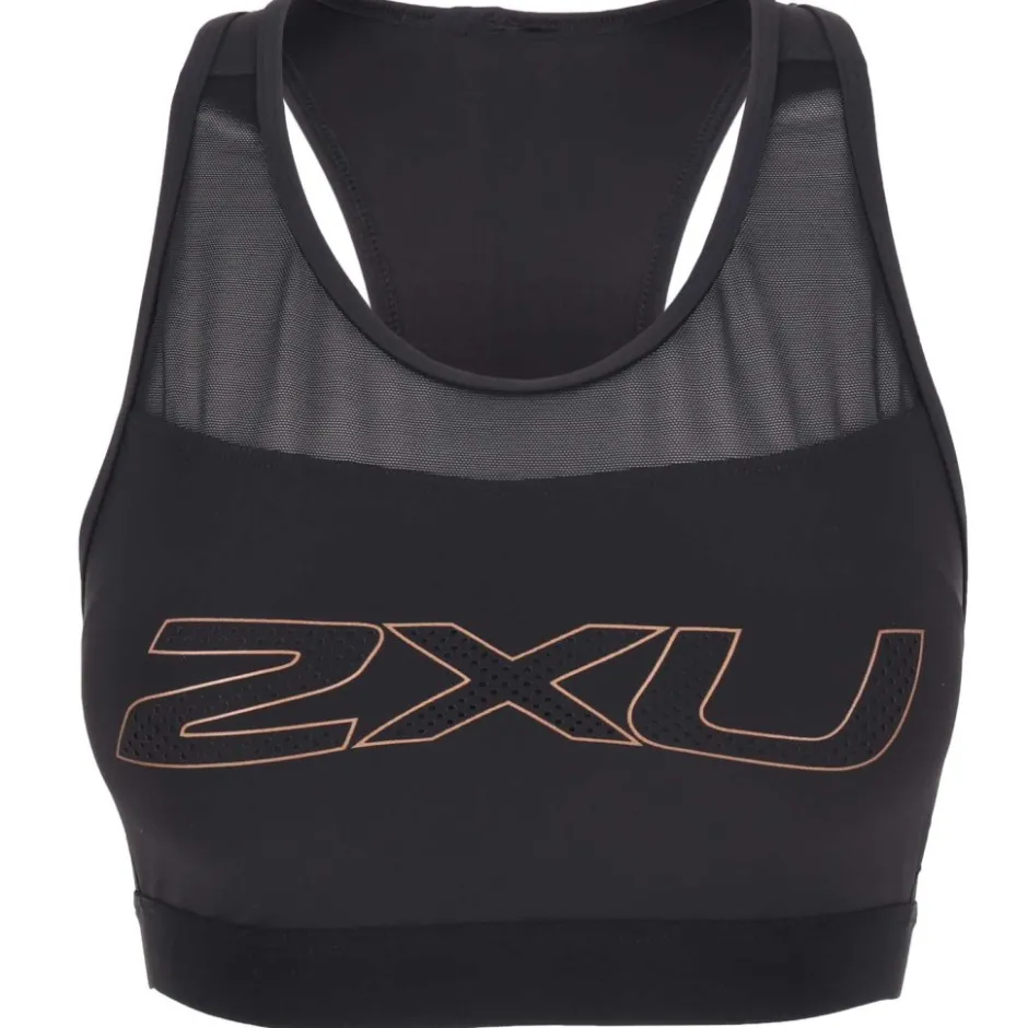 Sport Bh'S|Ondergoed < 2XU Aero Tri Crop Top Dames - zwart/wit