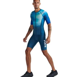 2XU Aero Tri Top Dames - spring green/majola blue