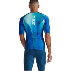 2XU Aero Tri Top Dames - spring green/majola blue