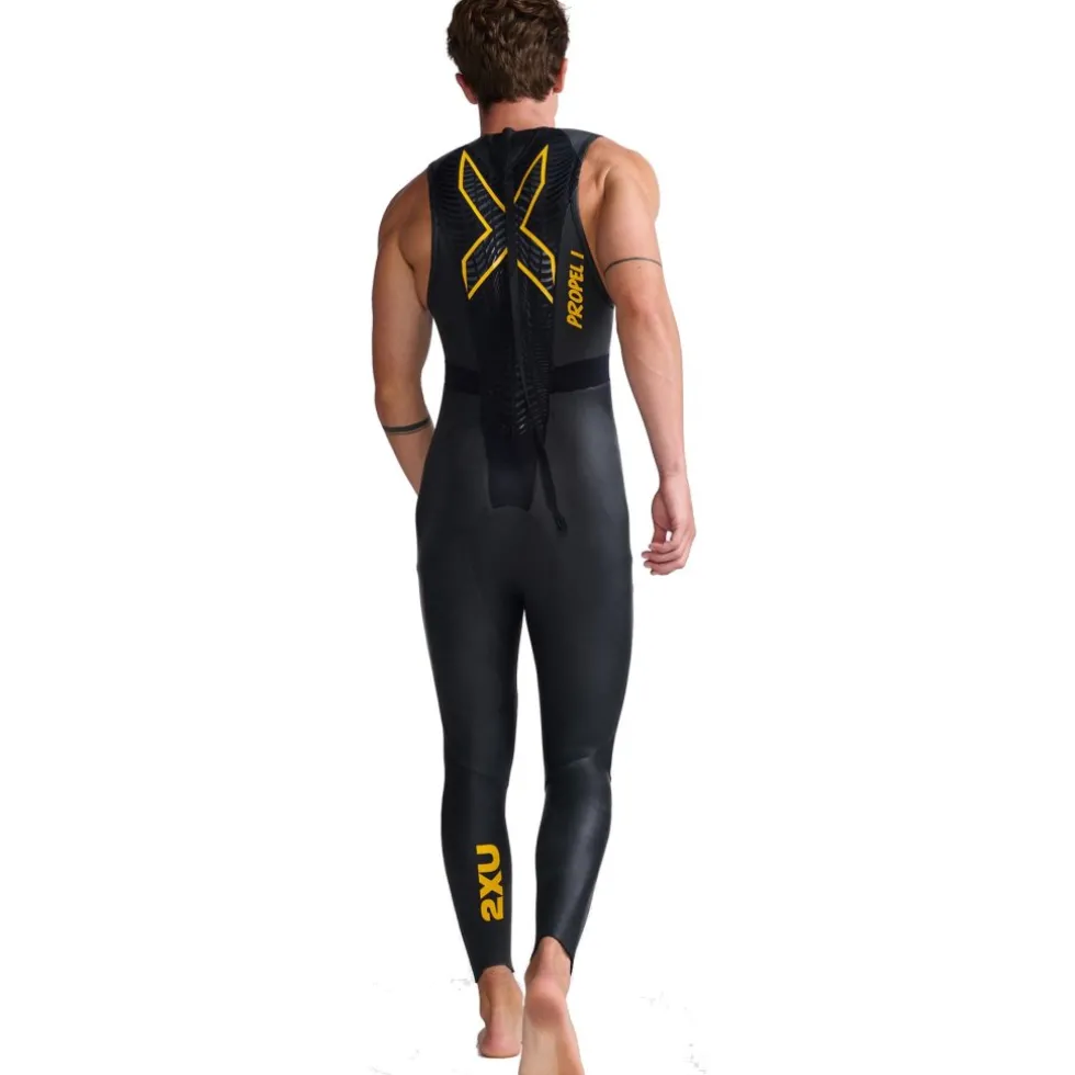 2XU Propel P:1 Wetsuit zonder mouwen Heren - black/ambition