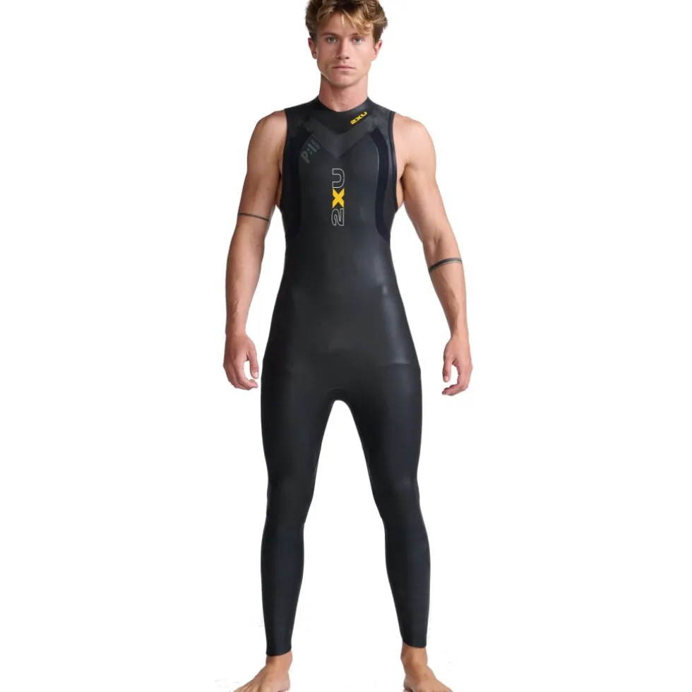 2XU Propel P:1 Wetsuit zonder mouwen Heren - black/ambition