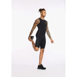 2XU Propel Swimskin Wetsuit Heren - black/turmeric