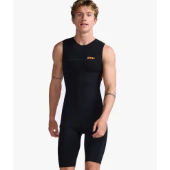 2XU Propel Swimskin Wetsuit Heren - black/turmeric