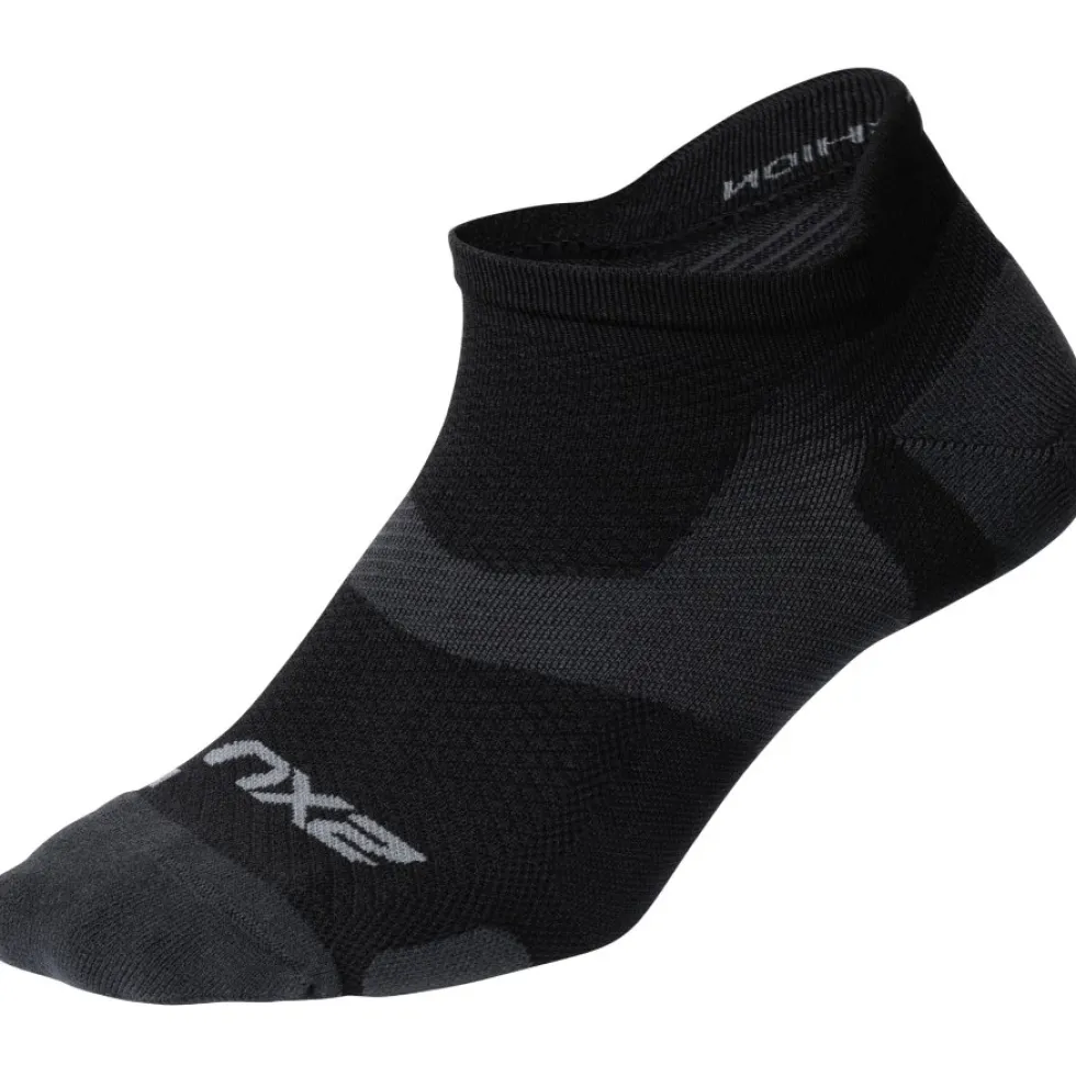 2XU Vectr Light Cushion No Show Sokken - black/titanium