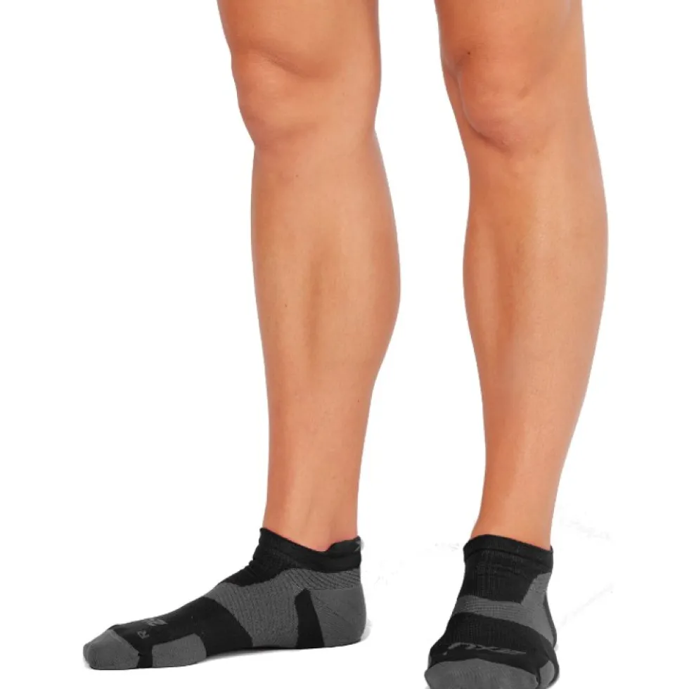 2XU Vectr Light Cushion No Show Sokken - black/titanium