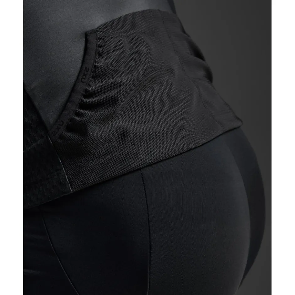 T-Shirts & Tops < 2XU Aero Hex Triathon Top Heren - zwart/wit