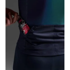 T-Shirts & Tops < 2XU Aero Hex Triathlon Top Heren - midnight/cool matcha