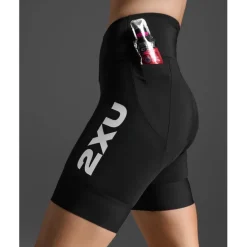 2XU Aero 7" Triathlon Shorts Dames - zwart/wit