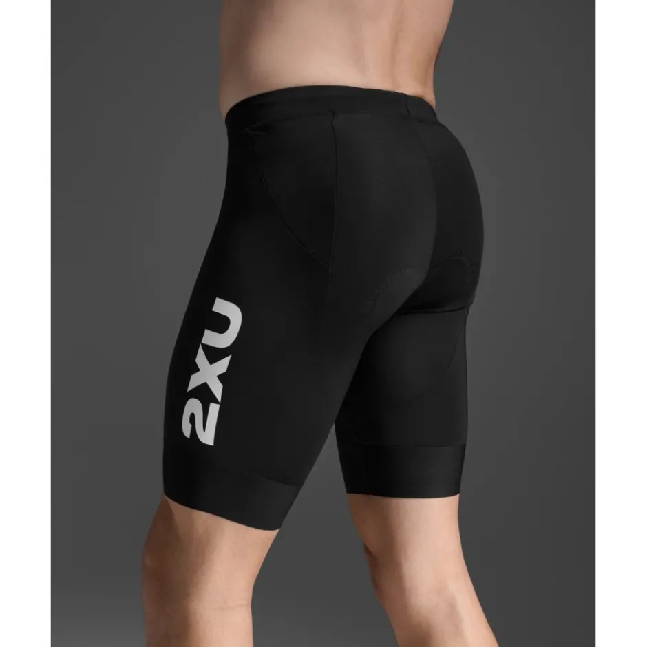 Broeken < 2XU Aero Triathon 9" hort Heren - zwart/wit