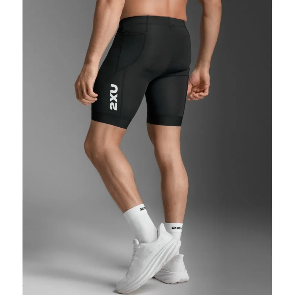 2XU Core Triathlon 8" Shorts Heren - zwart/wit