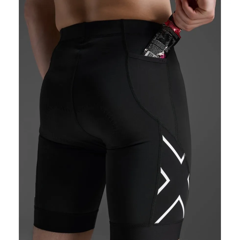 2XU Core Triathlon 8" Shorts Heren - zwart/wit
