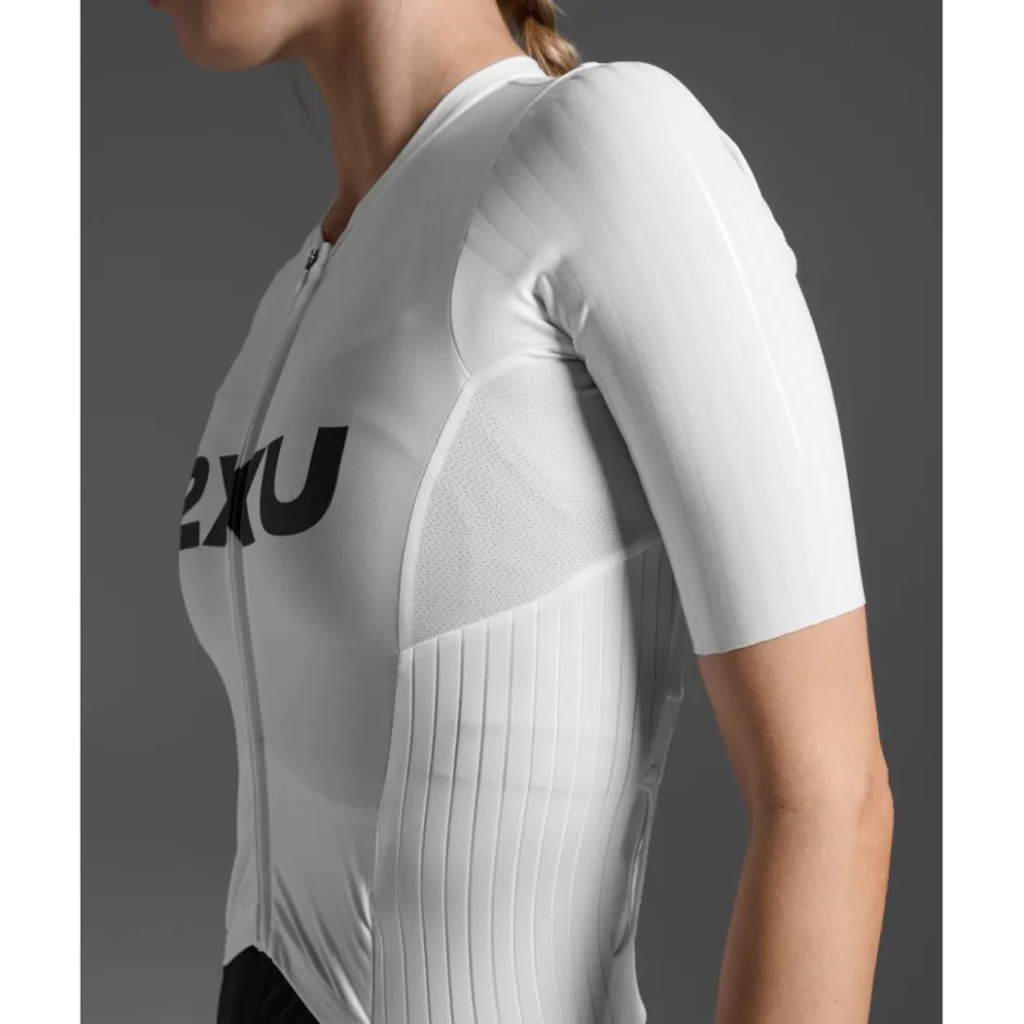 Trisuits|Trisuits < 2XU ight peed React eeved Triuit Dae - zwart/wit