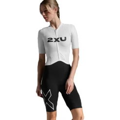 Trisuits|Trisuits < 2XU ight peed React eeved Triuit Dae - zwart/wit