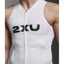 2XU Light Speed React Zonder Mouwen Trisuit Heren - black/white