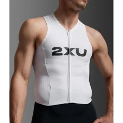 2XU Light Speed React Zonder Mouwen Trisuit Heren - black/white
